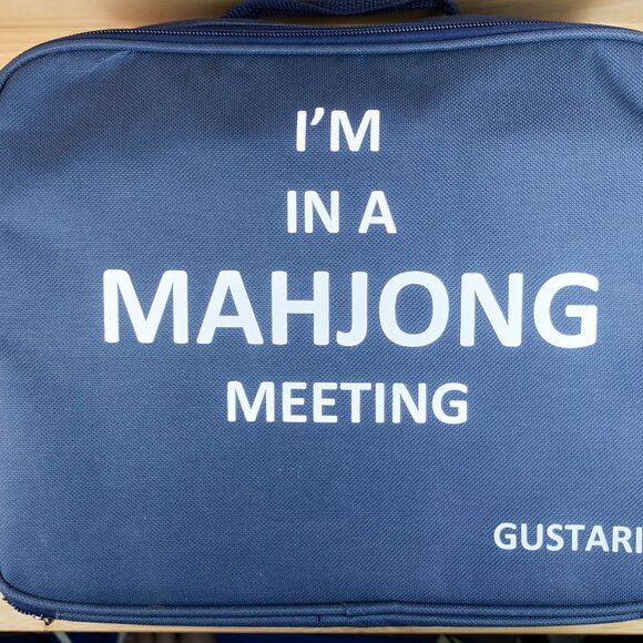 Mahjong Set / 144 Two color Tiles / with Gustaria Bag - Picture 3 of 4